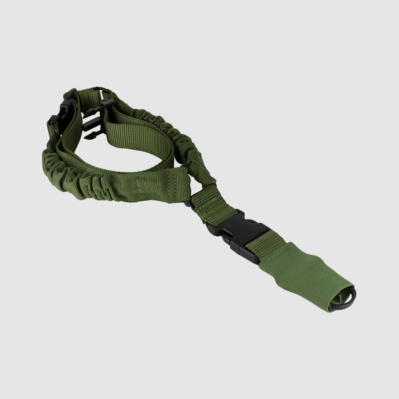 AIM SPORTS ONE POINT HD Bungee Rifle Sling Steel Clip Sleeve OLIVE, Bild 1 von 3