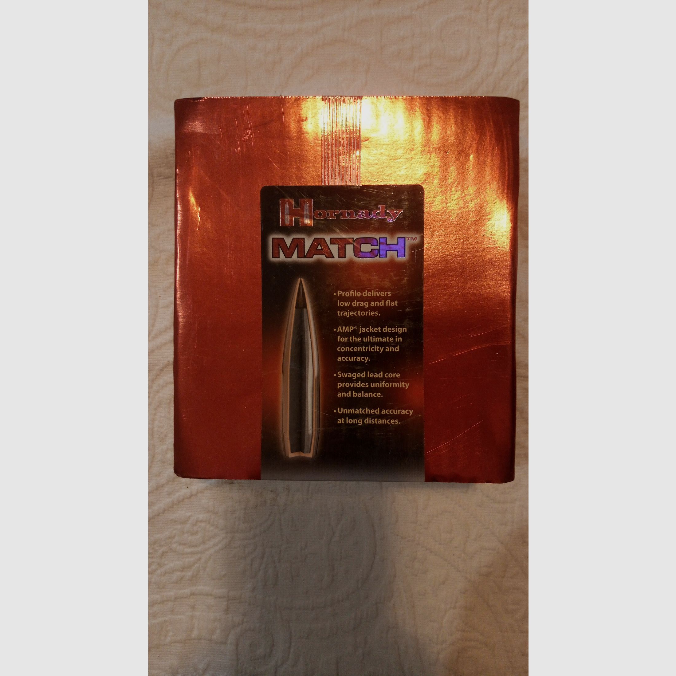 500 Hornady Match HPBT .308 / .30 cal 168 gr bullets NEW in original packaging