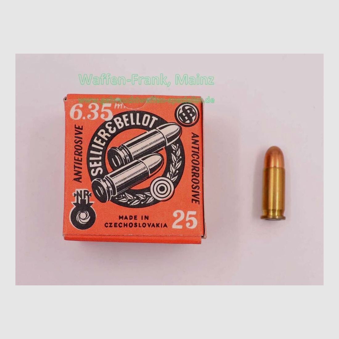 Sellier & Bellot CZ Pistolenmunition 6,35mmBrowning/.25ACP