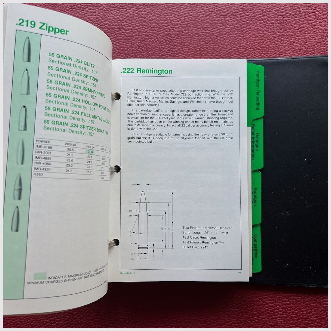 Sierra Bullets Handbuch für die Wiederladung von Handfeuerwaffen, Bild 12 von 12