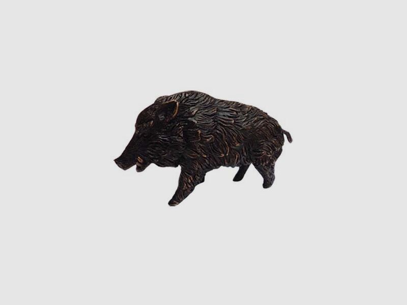 Lovergreen groe Bronzestatue Motiv Wildschwein ohne Sockel klein