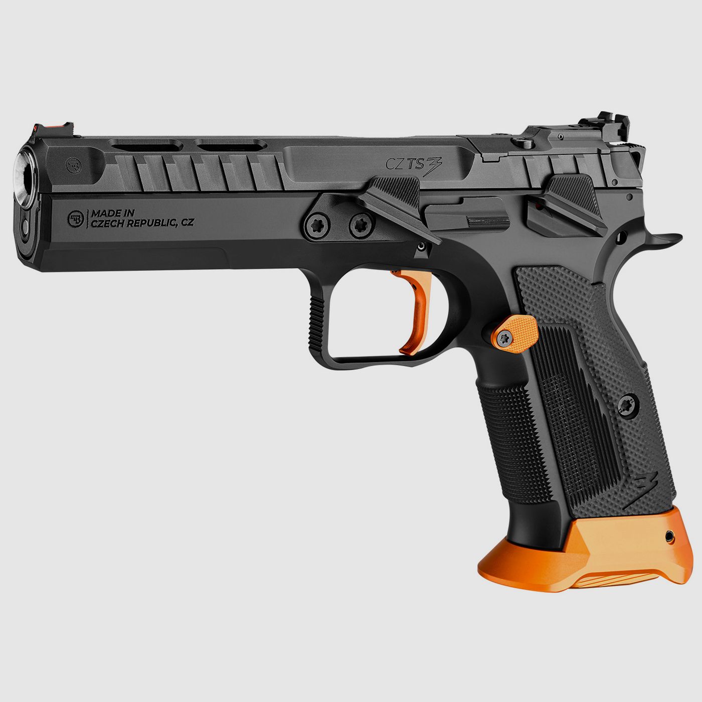 CZ TS 3 Orange 9mmLuger 20 Schuss - 2 Reservemagazine Single Action, 9mmLuger, Bild 1 von 3