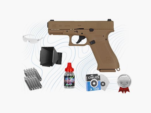 Pakiet Srebrny Glock 19 X kal. BB 4,5 mm Umarex
