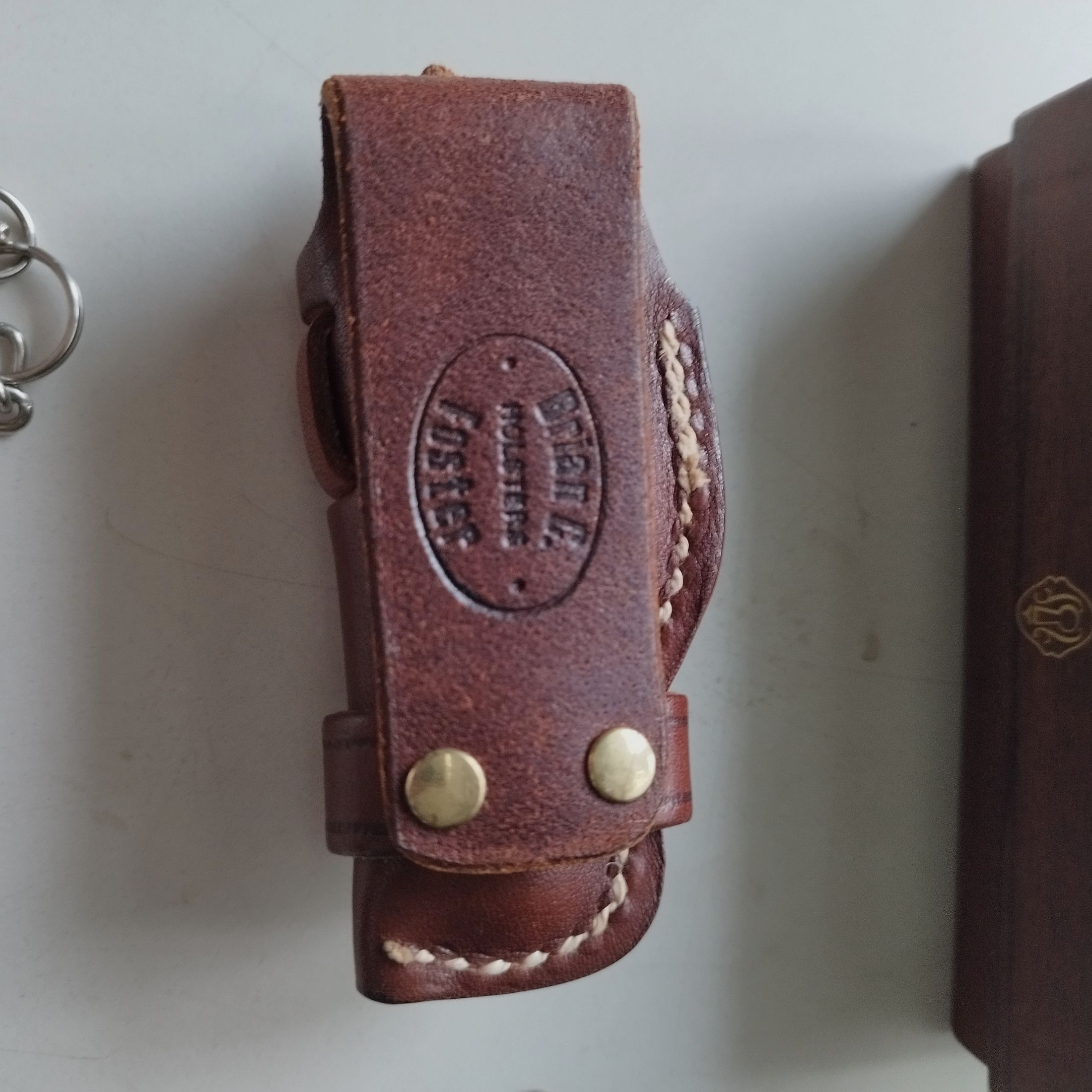 Piękny RÖHM Little Joe - rewolwer SRS 6mm FLOB.PL. z klamrą do paska i kaburą oraz akcesoriami w oryginalnym opakowaniu - przedmiot kolekcjonerski PTB