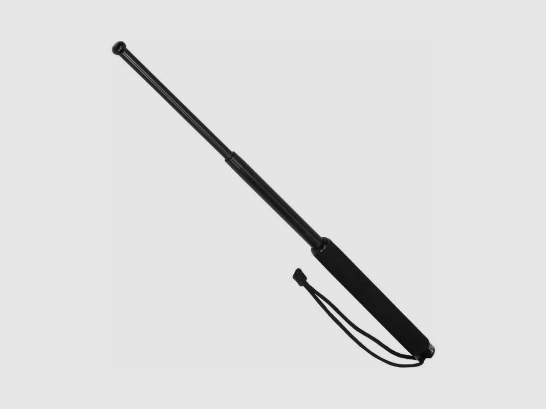 BlackField Teleskop-Schlagstock 21" mit Handschlaufe Moosgummi
