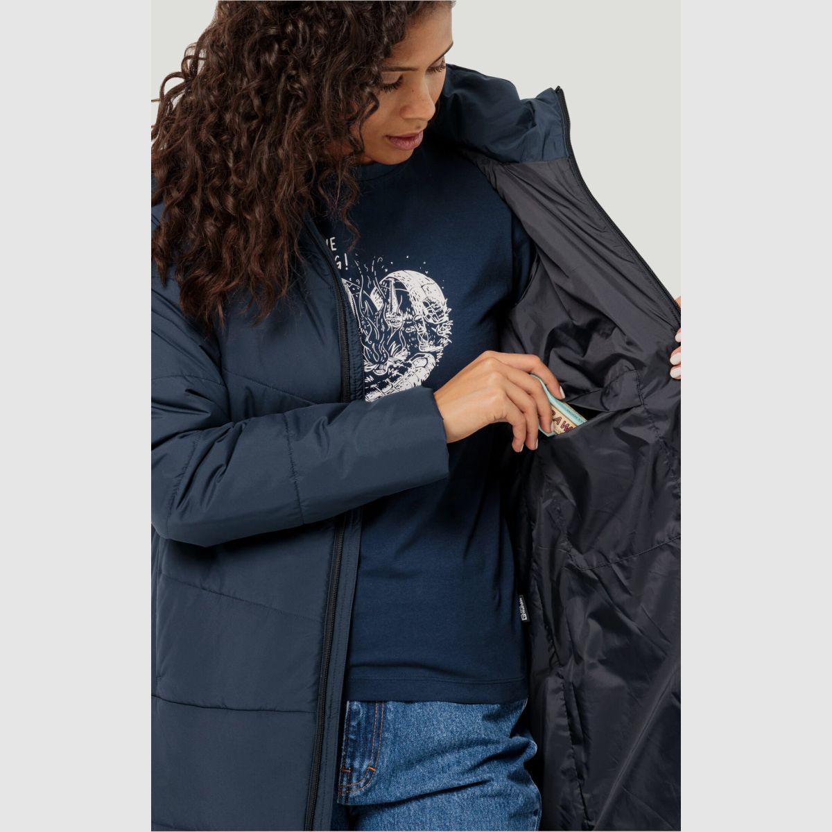 JACK WOLFSKIN Deutzer Coat W Night Blue