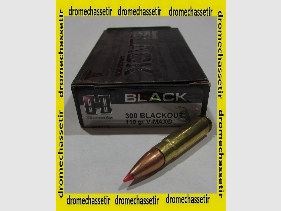 boite 20 cartouches Hornady Black 300 blackout 110 grains Vmax 80873, image 1 sur 2