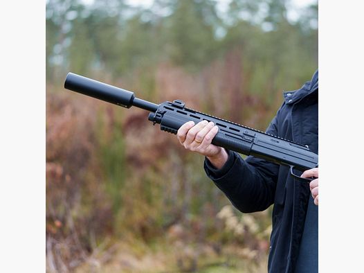 SILENCER Draad 22x1,5 | CNC | ZWART | L 20cm | HDX68 | TC68 | TB68 | selectie optie