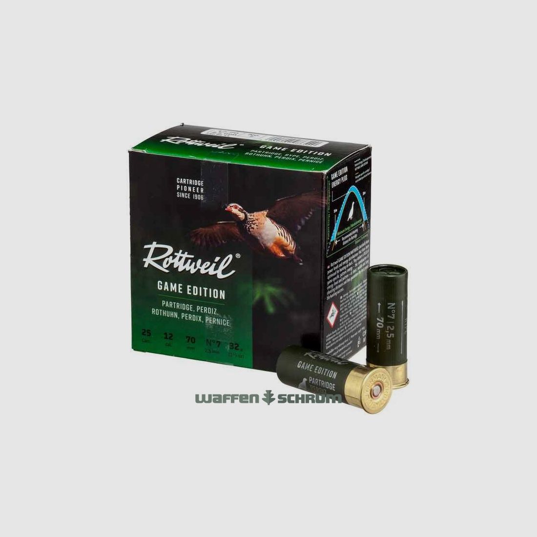 Rottweil Game Edition Perdiz 12/70 2,5mm - 32g