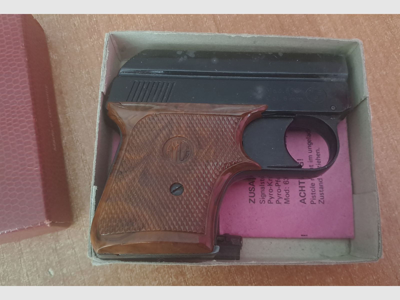 EM-GE Mod. 63 Cal. 6 mm Flobert/ PTB 6 con cargador de repuesto en caja original!