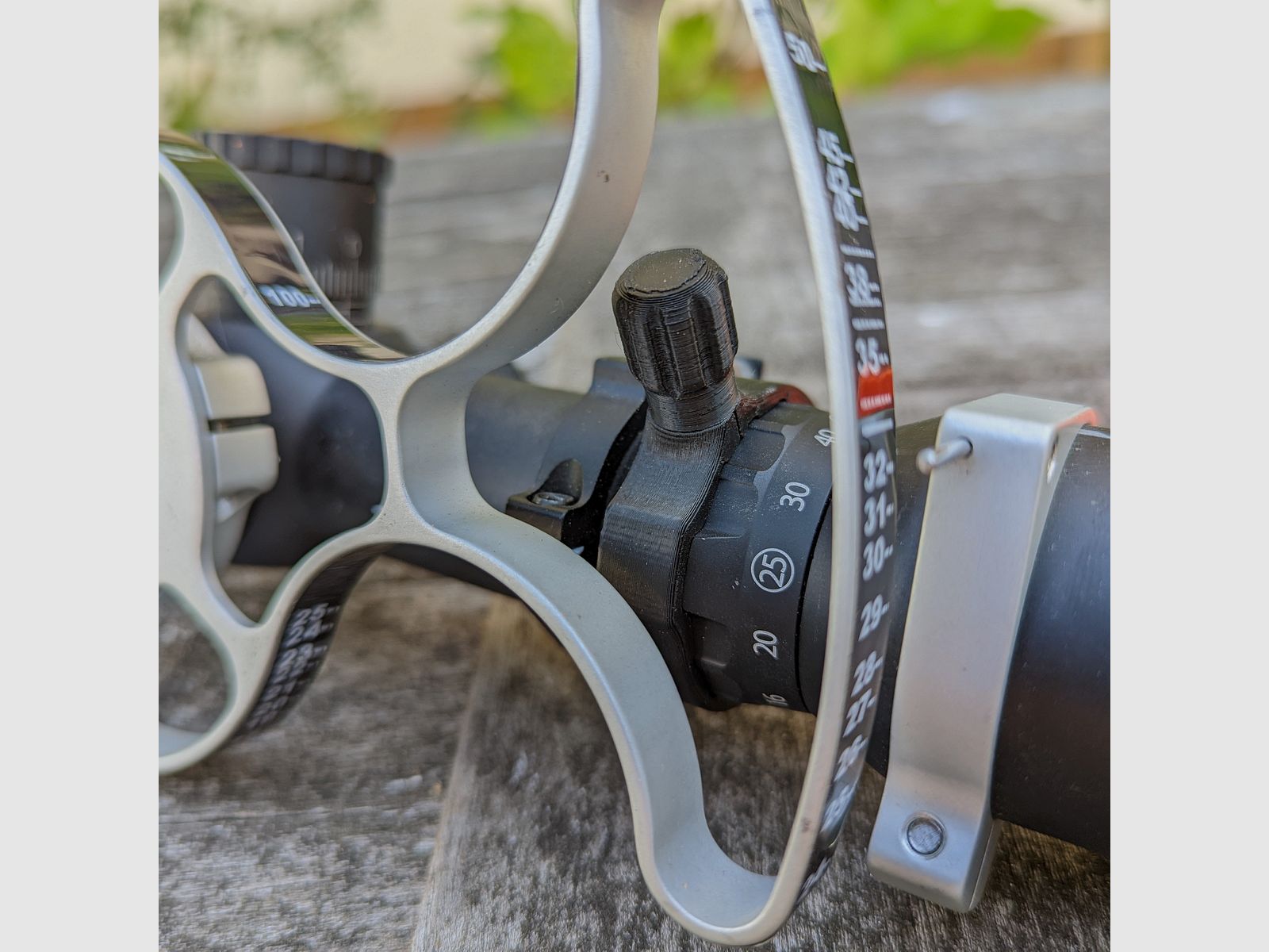 Für Falcon Optics: Schnellverstellhebel für Vergrößerungseinstellung der Falcon Optics X50 Serie