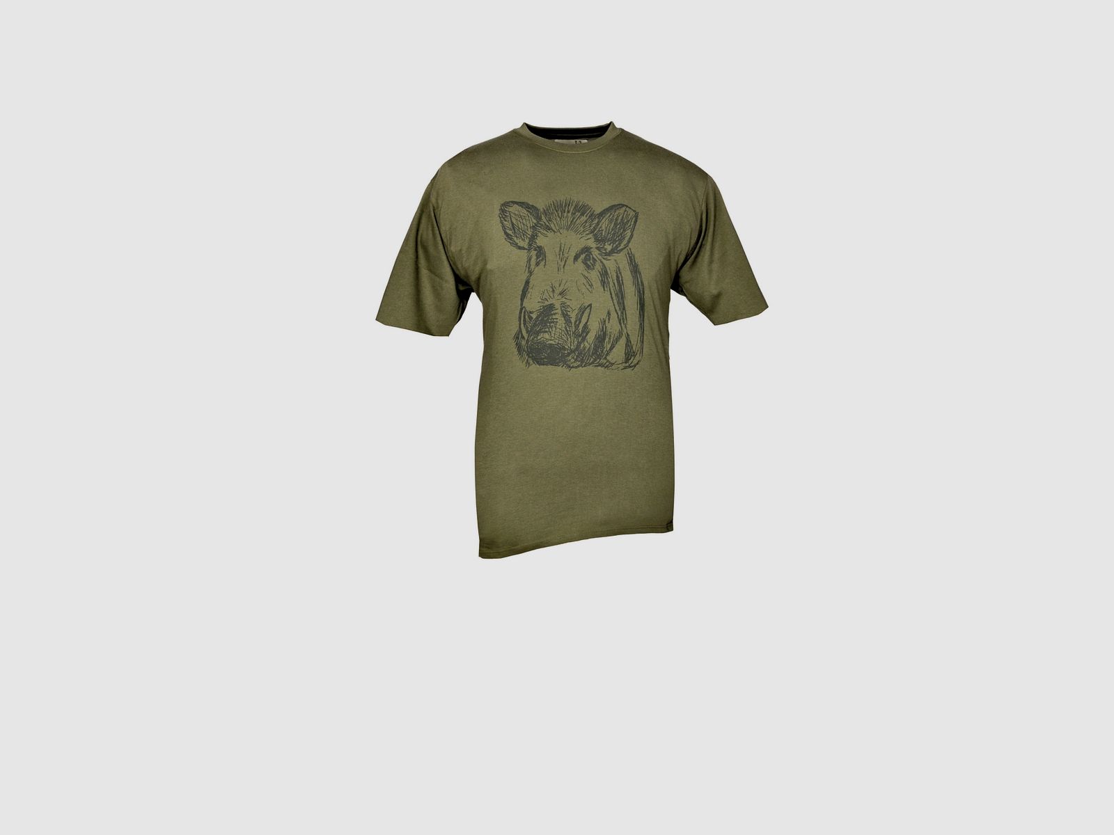 Kinder T-Shirt Keilerkopf Gr. 128 schilf