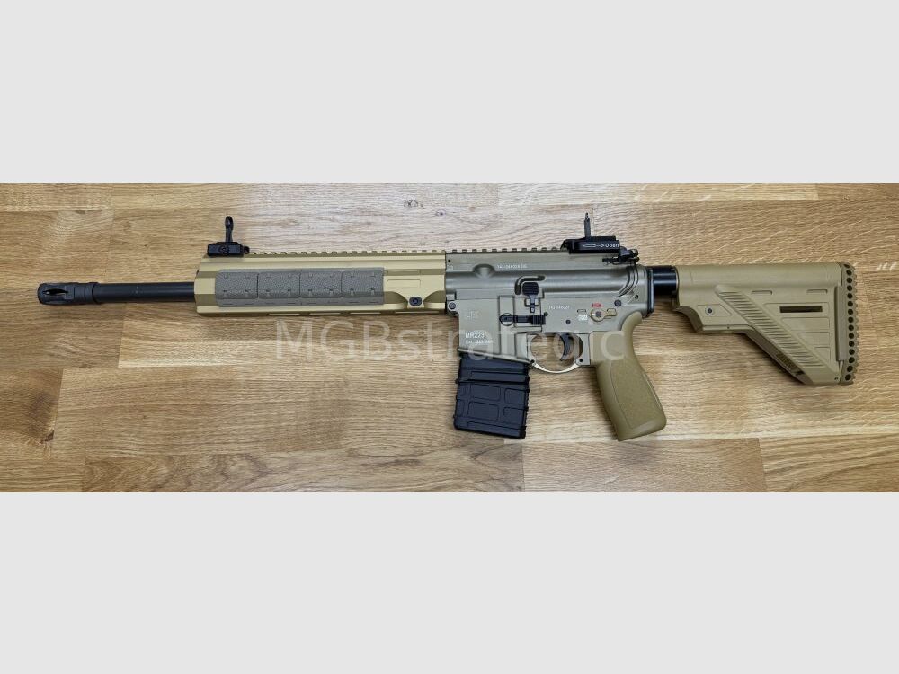 sportlich zugelassen! H&K MR223 A3 14,5" Lauf - SPORT - sandfarben halbautom. Büchse .223Rem - Heckler & Koch - viel Zubehör in BKA Beurteilung zugelassen! zivile Version H&K 416 G95