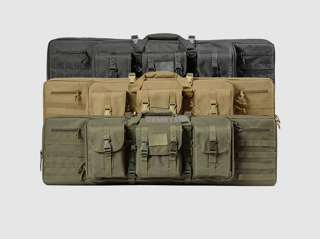<Tekst>Tactische MOLLE-wapentas voor 2 geweren – 600D Oxford – Rugzak & tas – 95 cm / 116 cm – Airsoft, jacht, schietsport</Tekst>