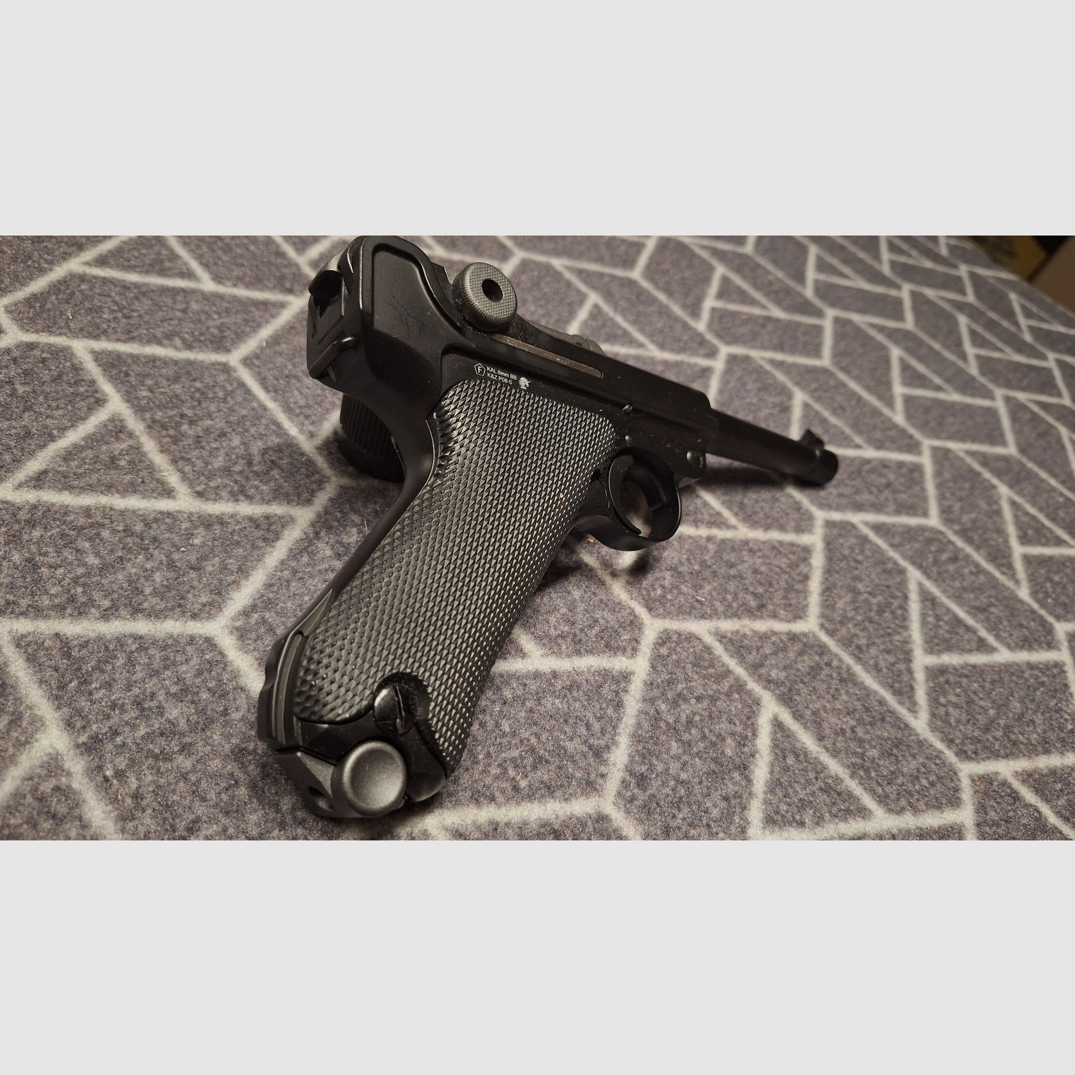 P08 Vollmetall CO2 BlowBack 6mm BB schwarz NEU!