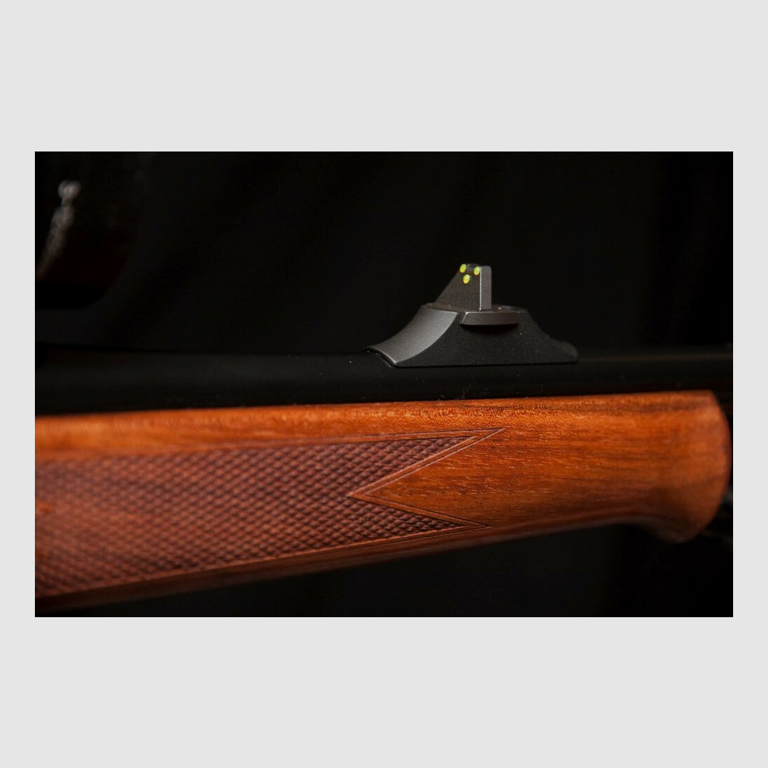 Kompletny zestaw młodego myśliwego z karabinem powtarzalnym z lunetą luksusową, drewno Haenel Jäger 10 Timber Edition, montaż Dentler