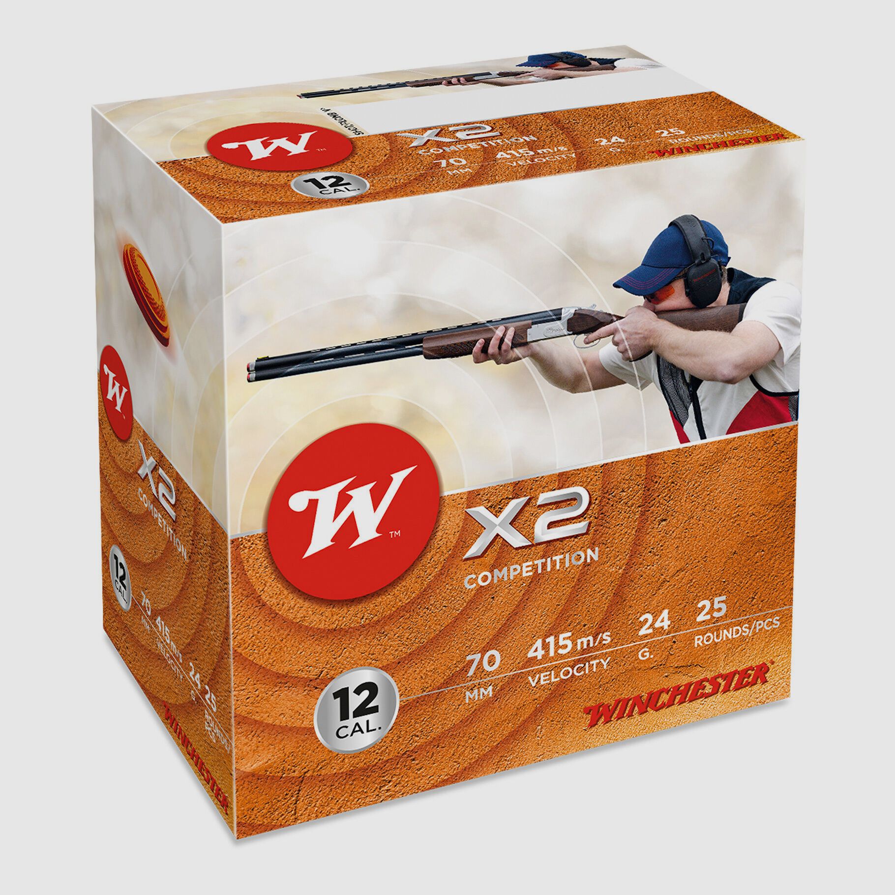 Winchester X2 Trap - 24g - 2,4mm - 25 stuks