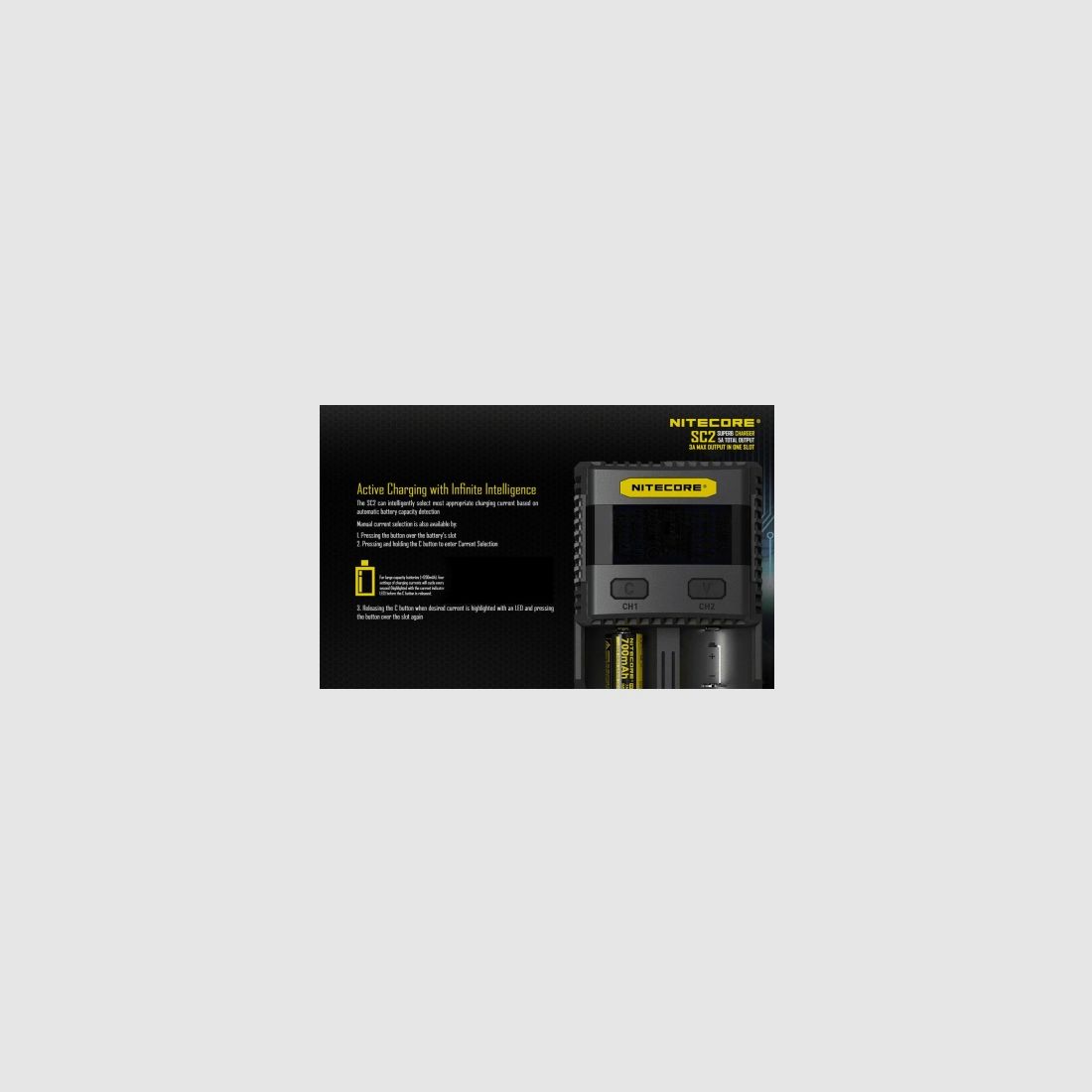 Ładowarka Nitecore SC2, zdjęcie 12 z 19