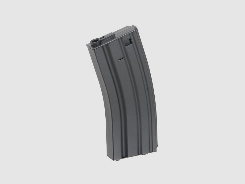 120rds Stahlblech M4/AR15 Midcap Magazin, Schwarz