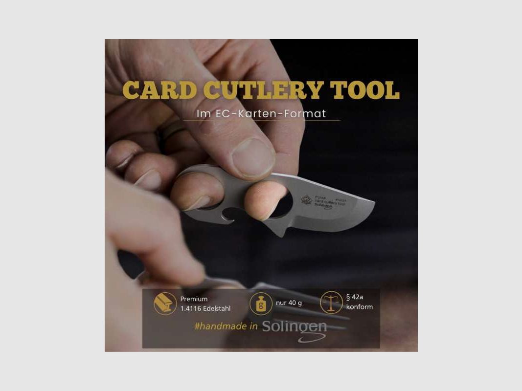 PUMA Card Cutlery Tool Besteck Reisebesteck 910021