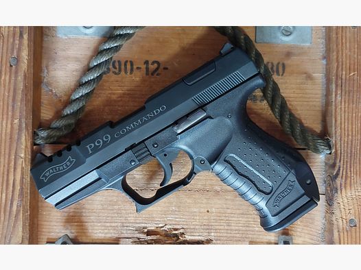⚠️ RZADKO! EDYCJA SPECJALNA Walther P99 "Commando" 9 mm (PTB 762) Schreckschuss brak Reck Glock HW94 Colt