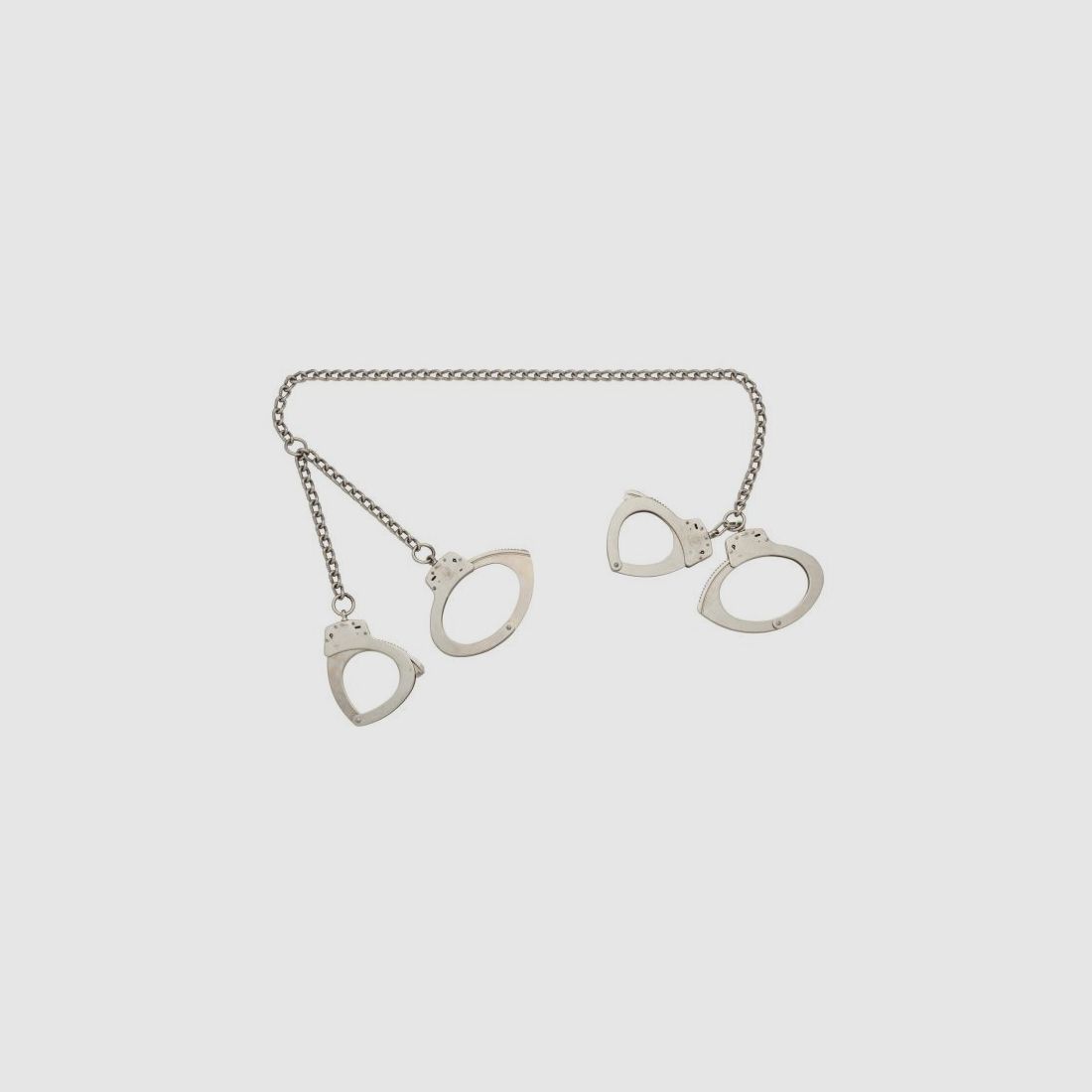 S&W Handcuffs 1851 Silver Transport Hand and Leg Cuffs