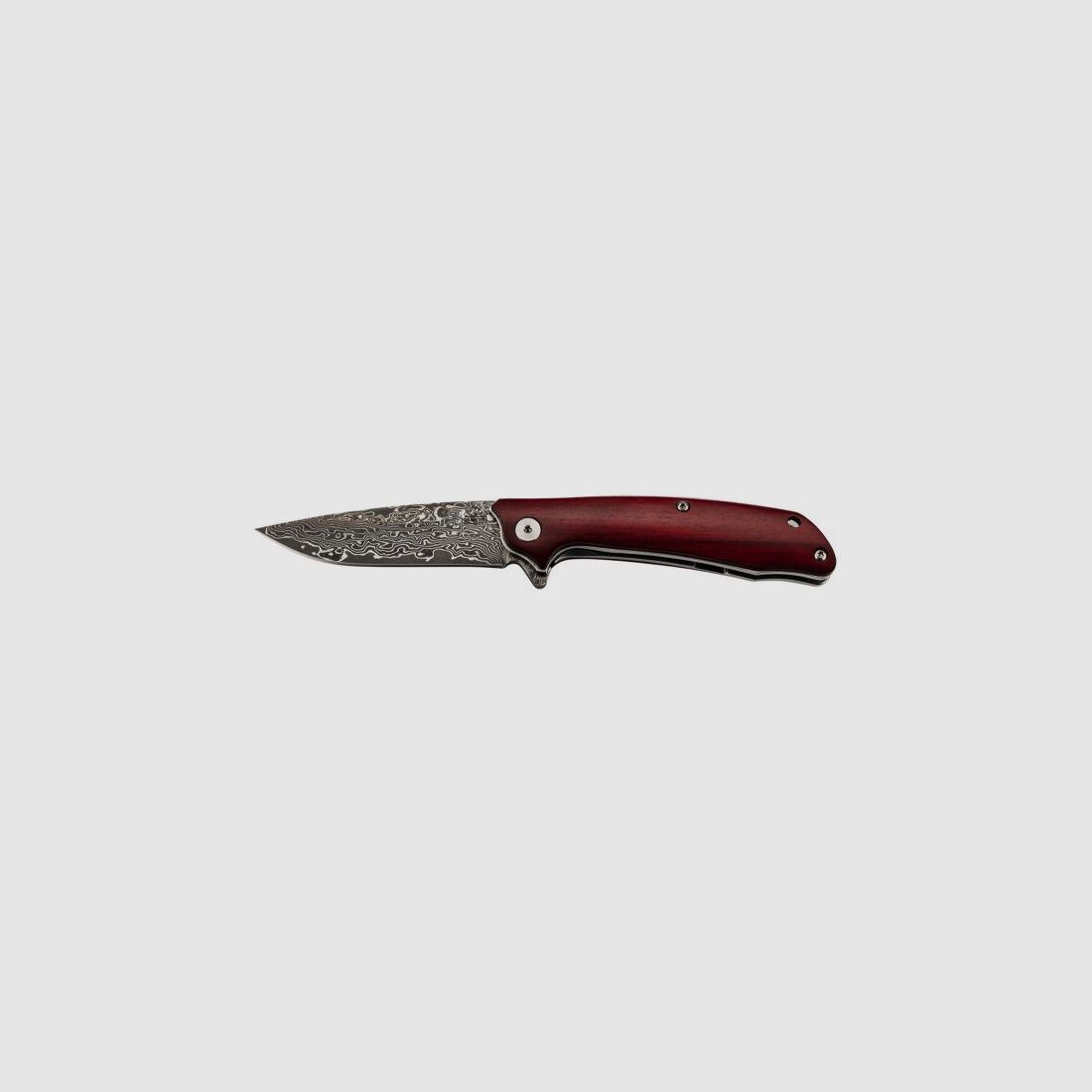 Couteau Pliant PUMA TEC en Damas, Bois de Santal avec Clip