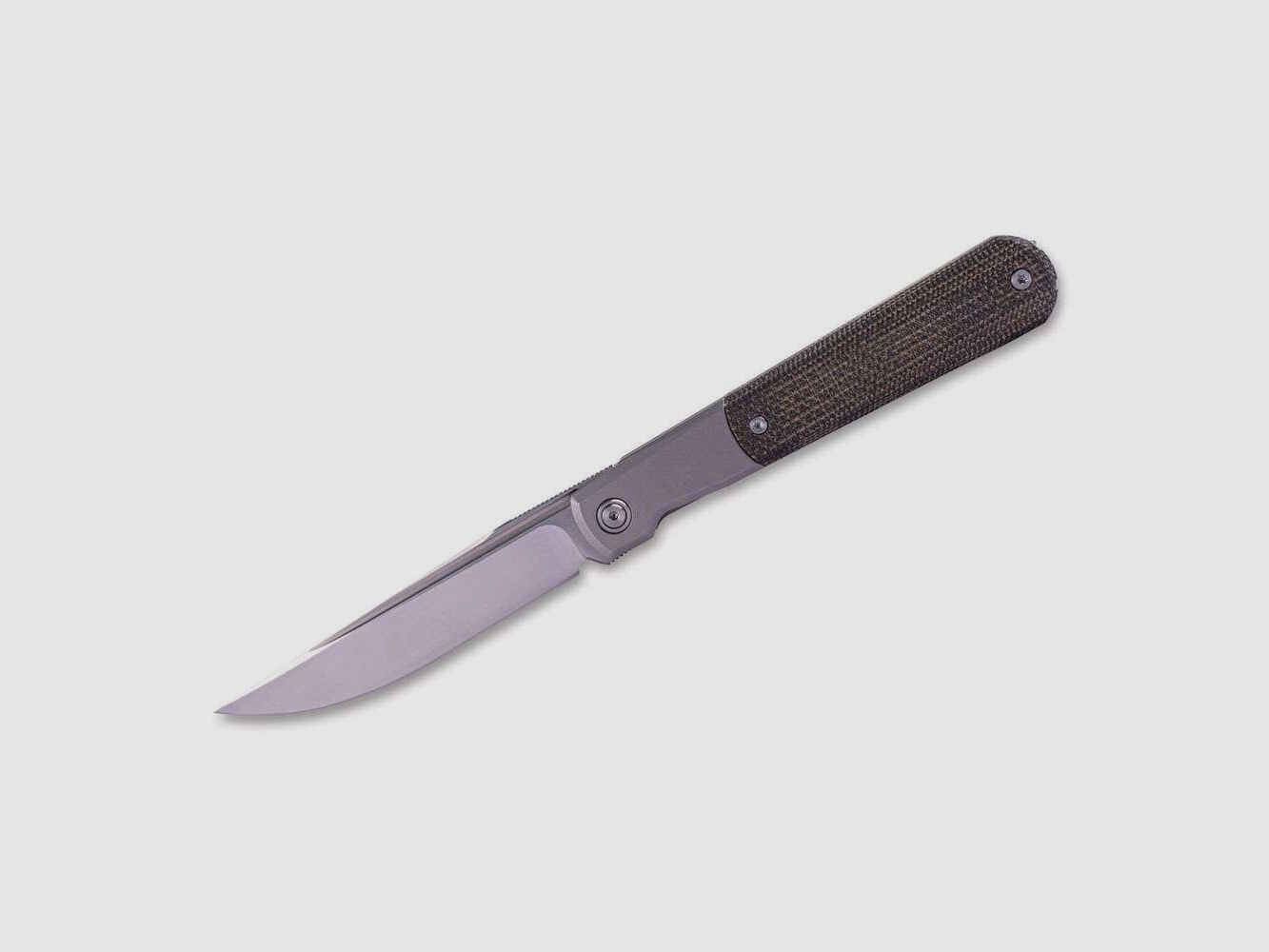 Real Steel RB-7 Titanium Natural Micarta Taschenmesser