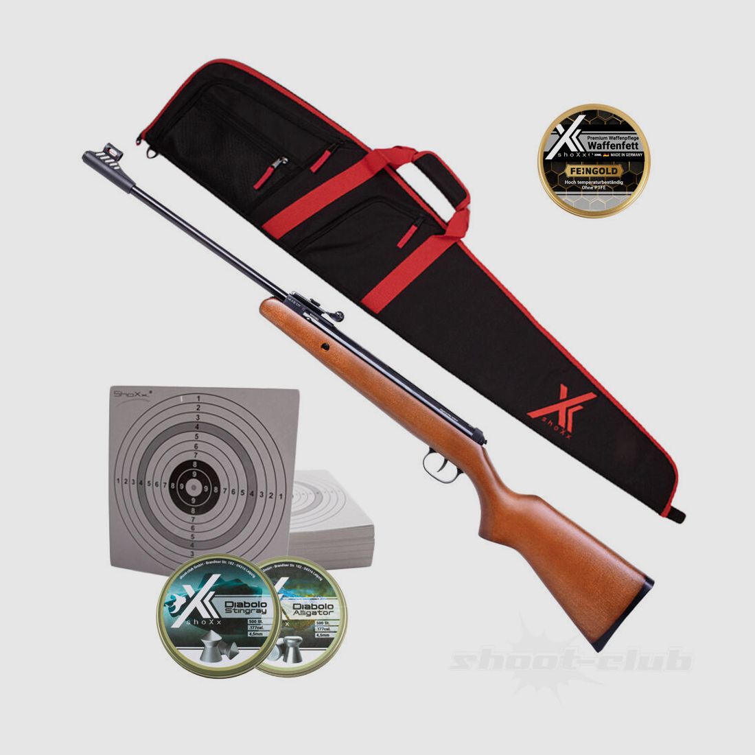 Diana Two-Forty LG 4,5mmDiabolo+ Futteral+100ZS+2xDiabolos+Fett