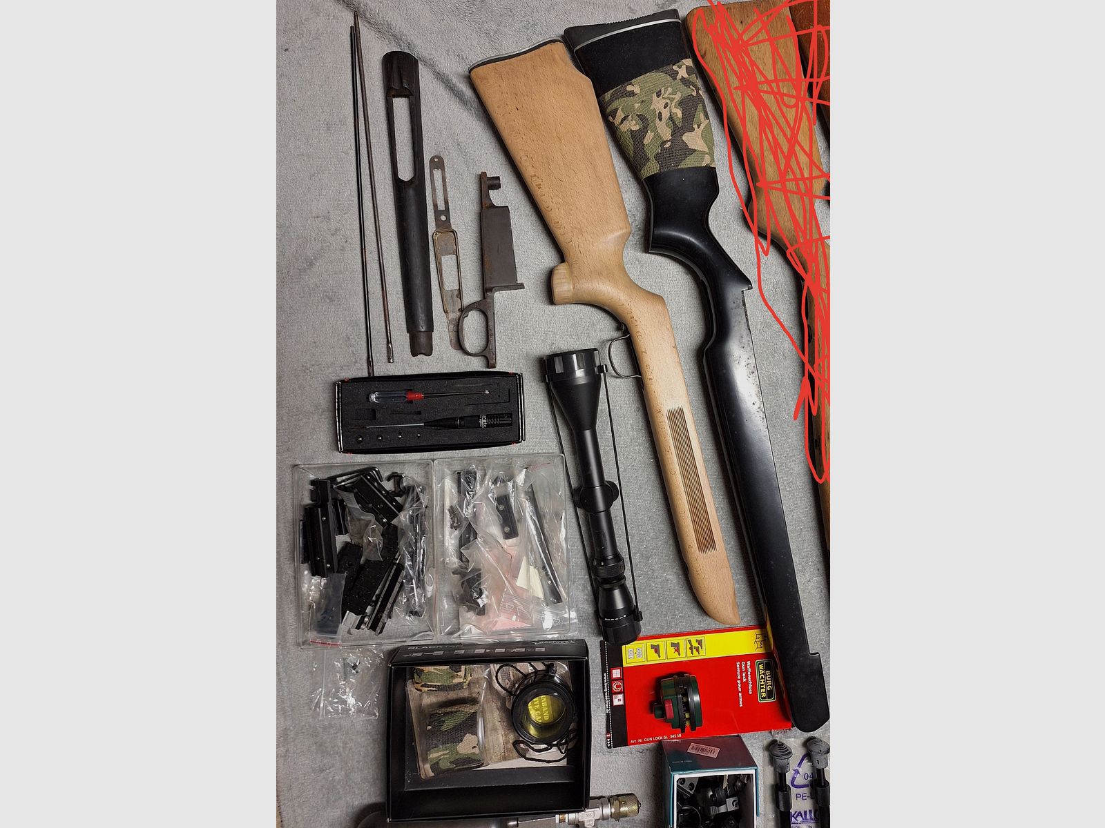 Ersatzteilkonvolut Luftgewehr 