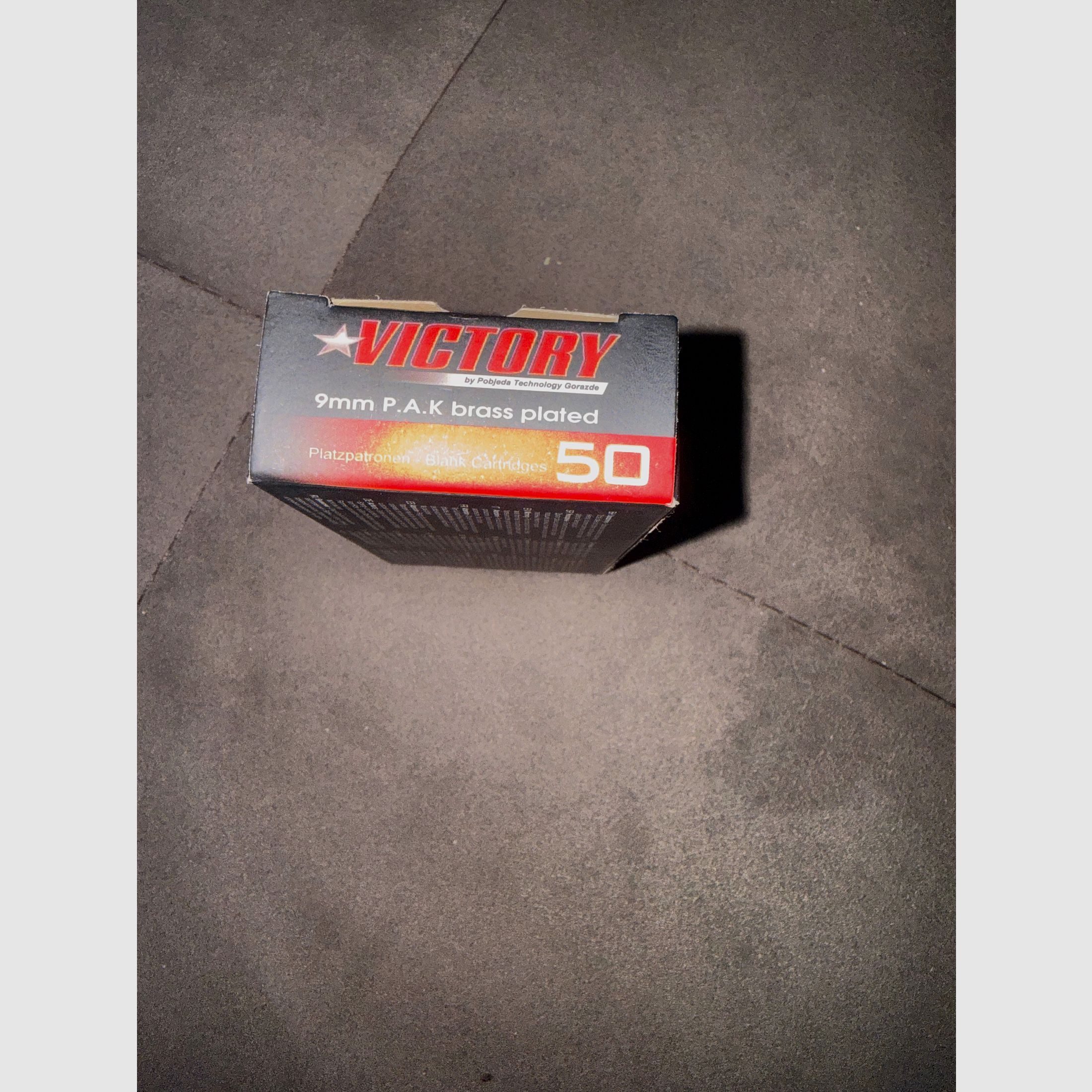 Pobjeda 9 mm P.A.K. Victory Brass Plated 50 Cartucce