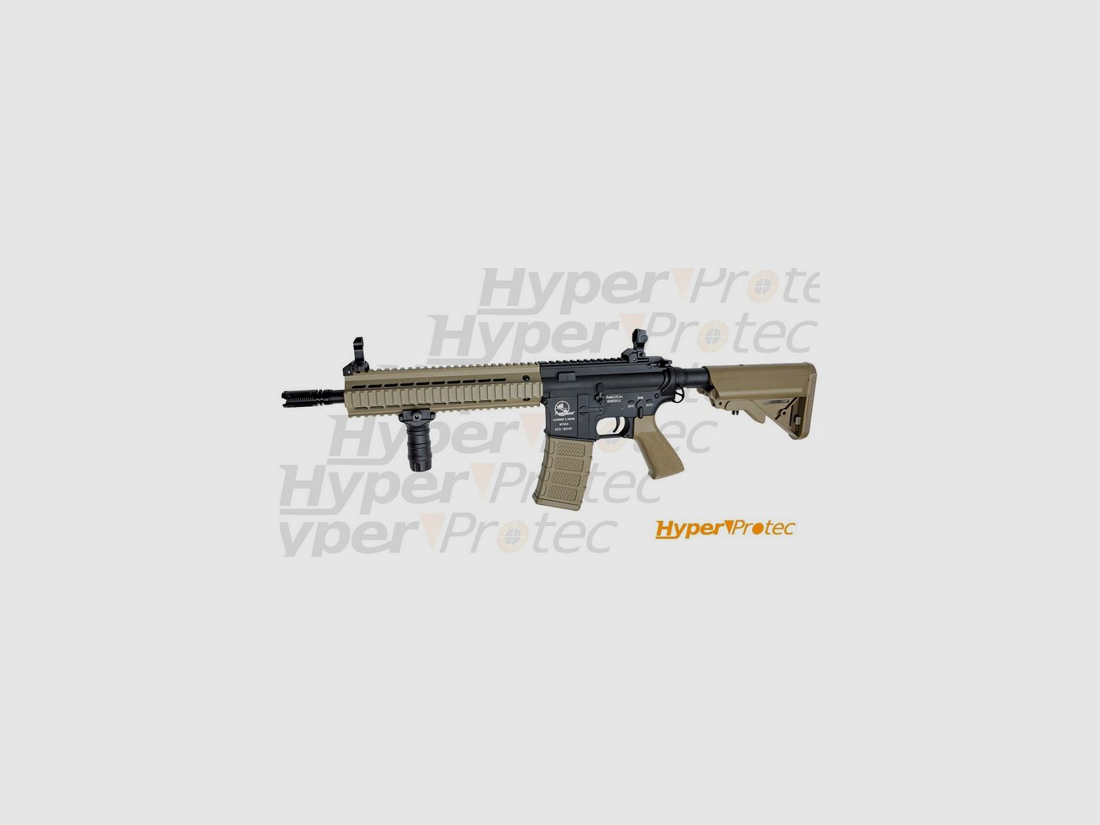 Fusil airsoft AEG SLV Armalite light Tactical M15 TAN cal 6mm bbs