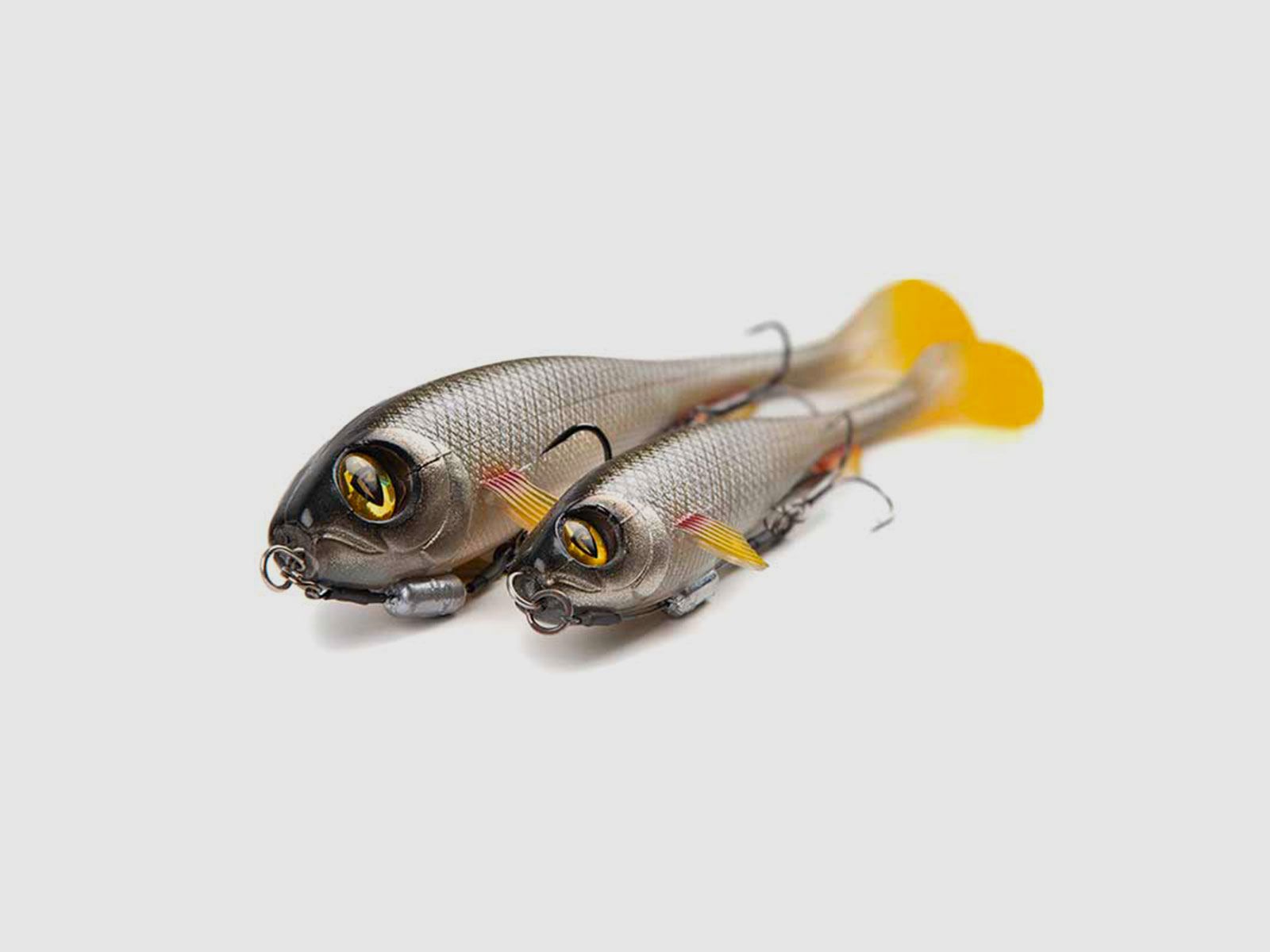 FOX RAGE – ULTRA UV | SUPER SLICK SHAD | LOADED SOFTBAITS | 23cm 9″ 97g | Silver Ghost, immagine 2 di 2
