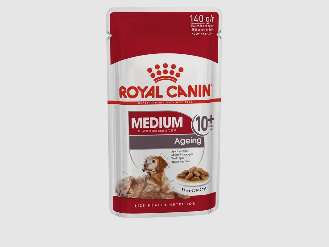 ROYAL CANIN Ältere Mittelgroße Hunde Nassfutter Medium Ageing 10+ 10x140 g
