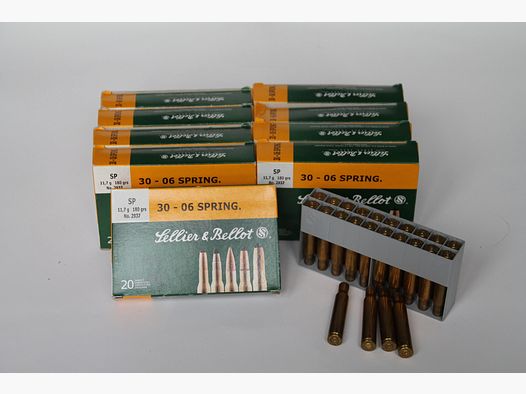 Sellier Bellot . 30-06 cases voor herladen 262 stuks 1 x gebruikt door jager S&B S & B