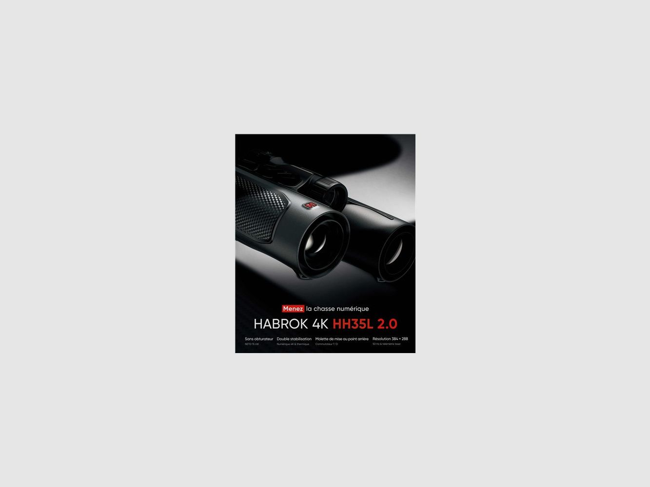 HIKMICRO Habrok 4K HH35L 2.0 Thermal Binoculars - All-in-One Night Vision for Hunting, image 3 of 3