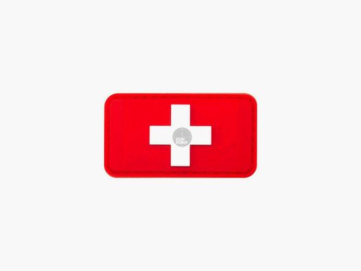 JTG Swiss Flag Rubber Patch-Multicolor
