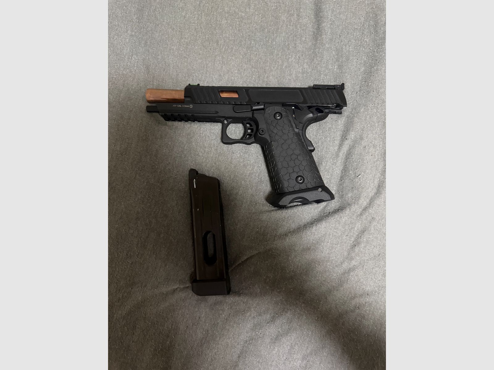 ASG / STI International Combat Master 2011 JW3 Airsoftpistole Vollmetall CO2BB 6mm BB schwarz