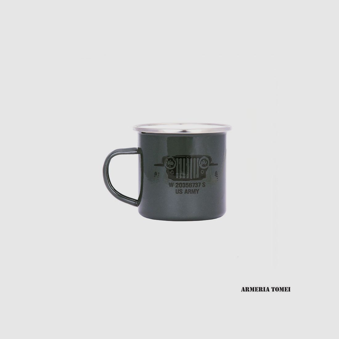 TAZZA – EMAILLEBECHER US ARMY
