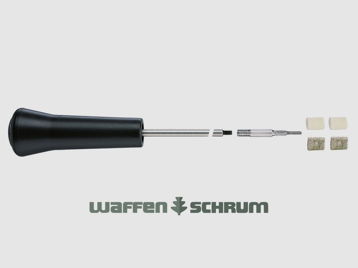 VFG Aluminium-Putzstock für Flinte Kaliber 12 Zweiteilig - Zollgewinde