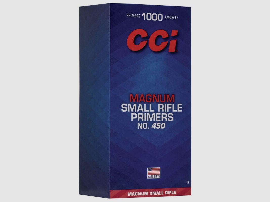 CCI 450 SMALL RIFLE MAGNUM ZÜNDHÜTCHEN 1000 STK