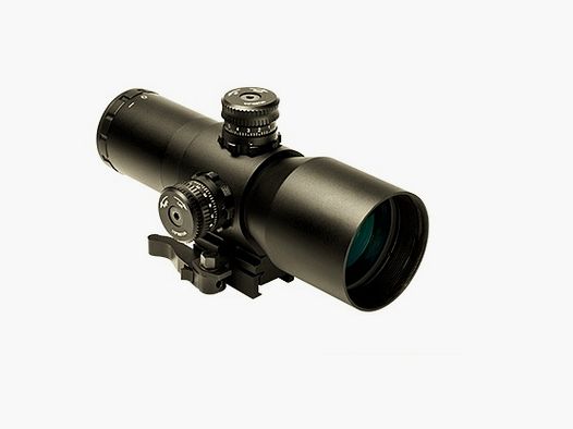 Compact Nc Star Vism riflescope with wide field of view 4X50, P4 Sniper reticle