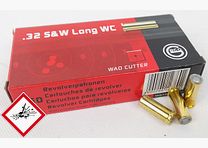Geco Revolverpatrone .32 S&W long WC 100 grs.
