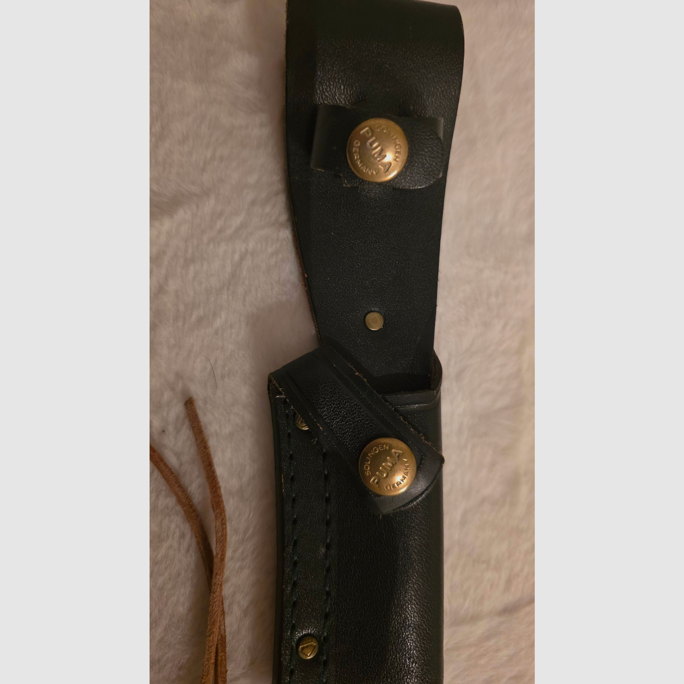 Puma Wildtöter nóż myśliwski 11/3594 – Pius Wildt – Solingen – z pochwą skórzaną i pudełkiem