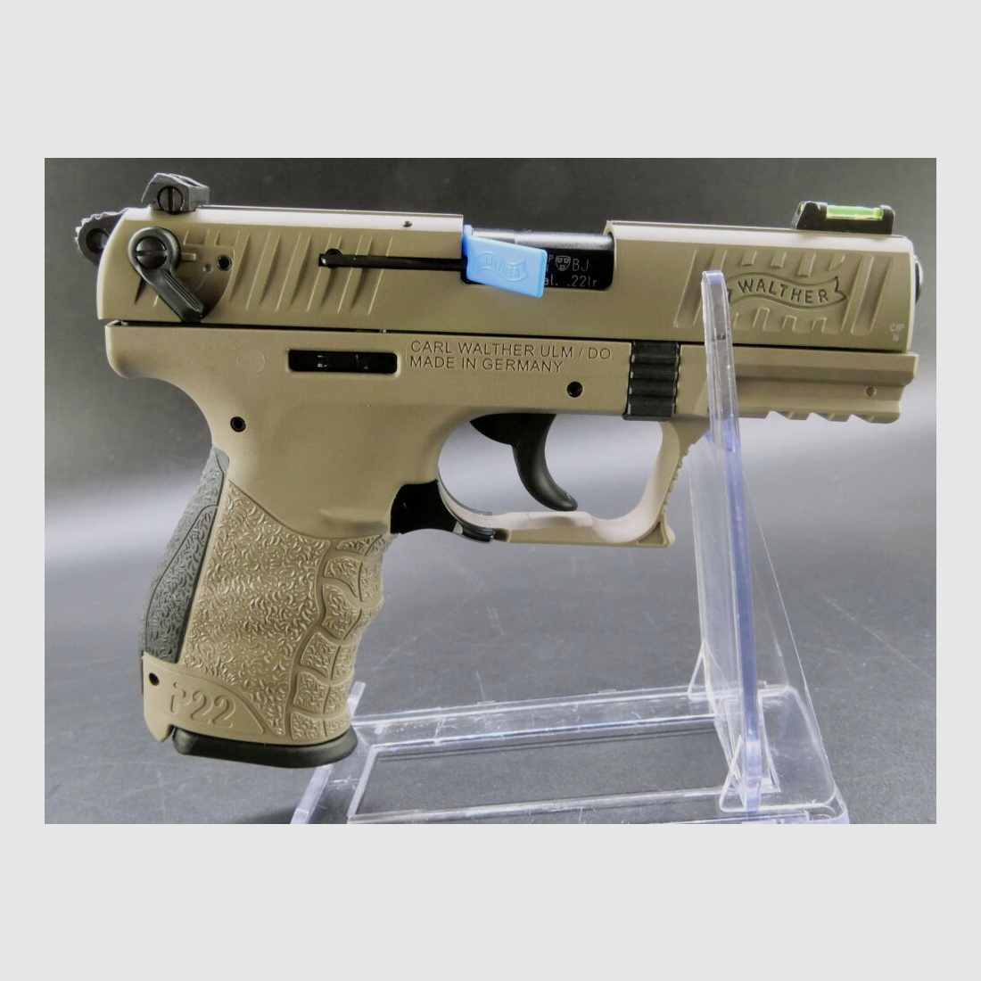 Vorführwaffe P22 QD 3,42" FDE .22lr	 .22lr