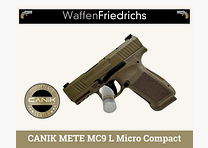 CANIK METE MC9 L Micro Compact FDE - WaffenFriedrichs