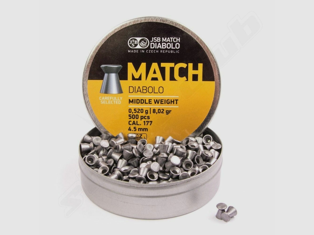 JSB Match Diabolos (żółty) 4,5mm / 0,52 g / 500 szt.