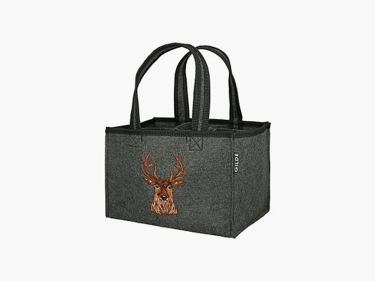 Borsa per bottiglie in feltro Gilde cervo