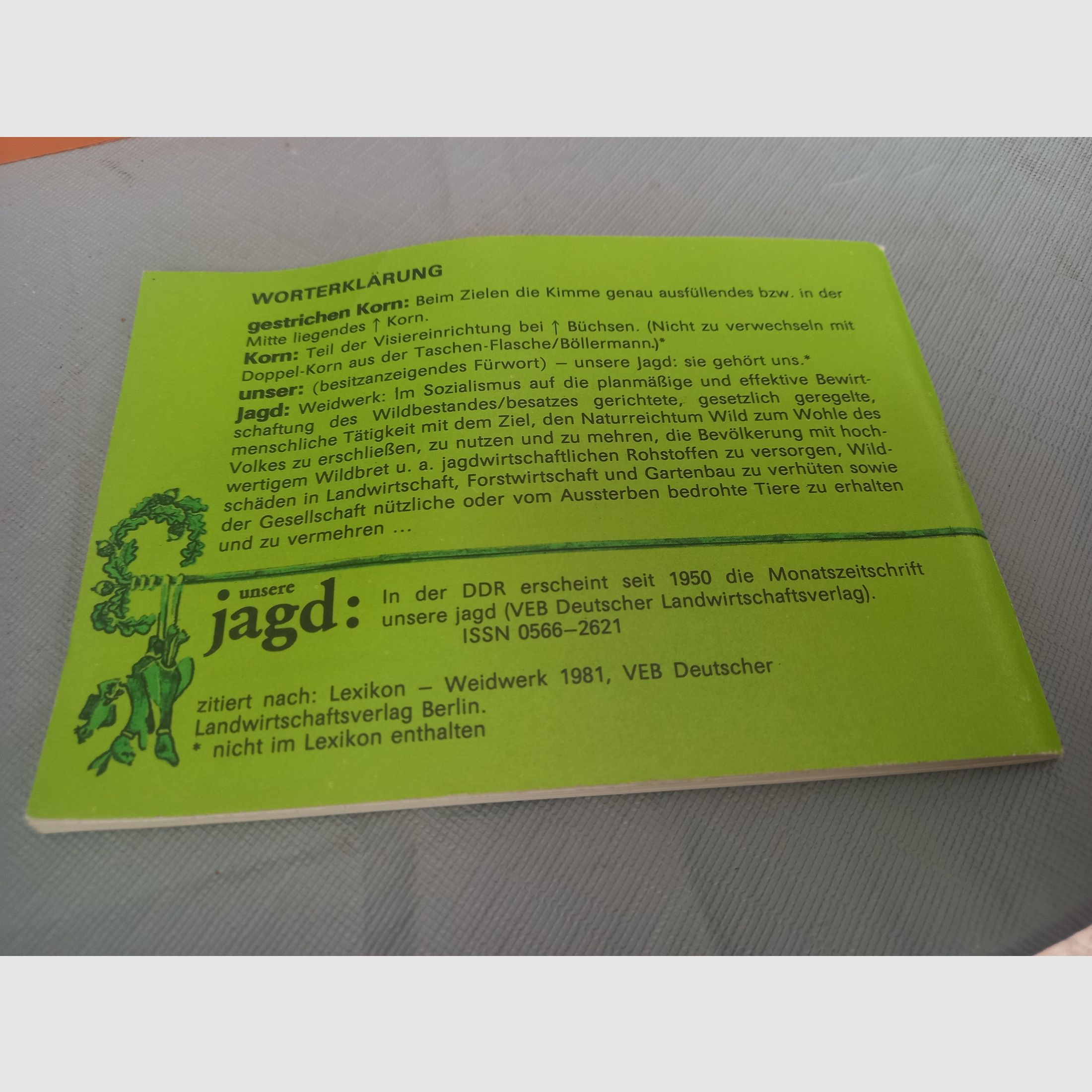 DDR Broschüre " Jagdhumor ". Siehe Bilder. , Bild 3 von 5