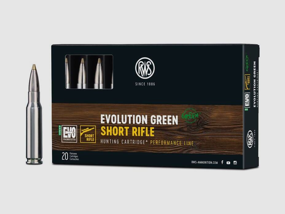 RWS .308 Win. EVOLUTION GREEN Short Rifle 9,0g/139gr, Bild 1 von 3